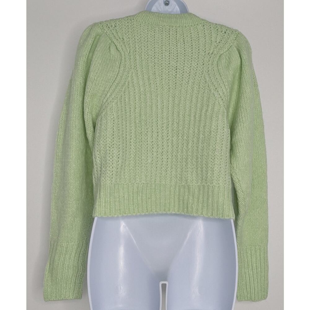 Topshop Pale Green Chunky Knit Sweater Size 4-6 - Picture 6 of 9